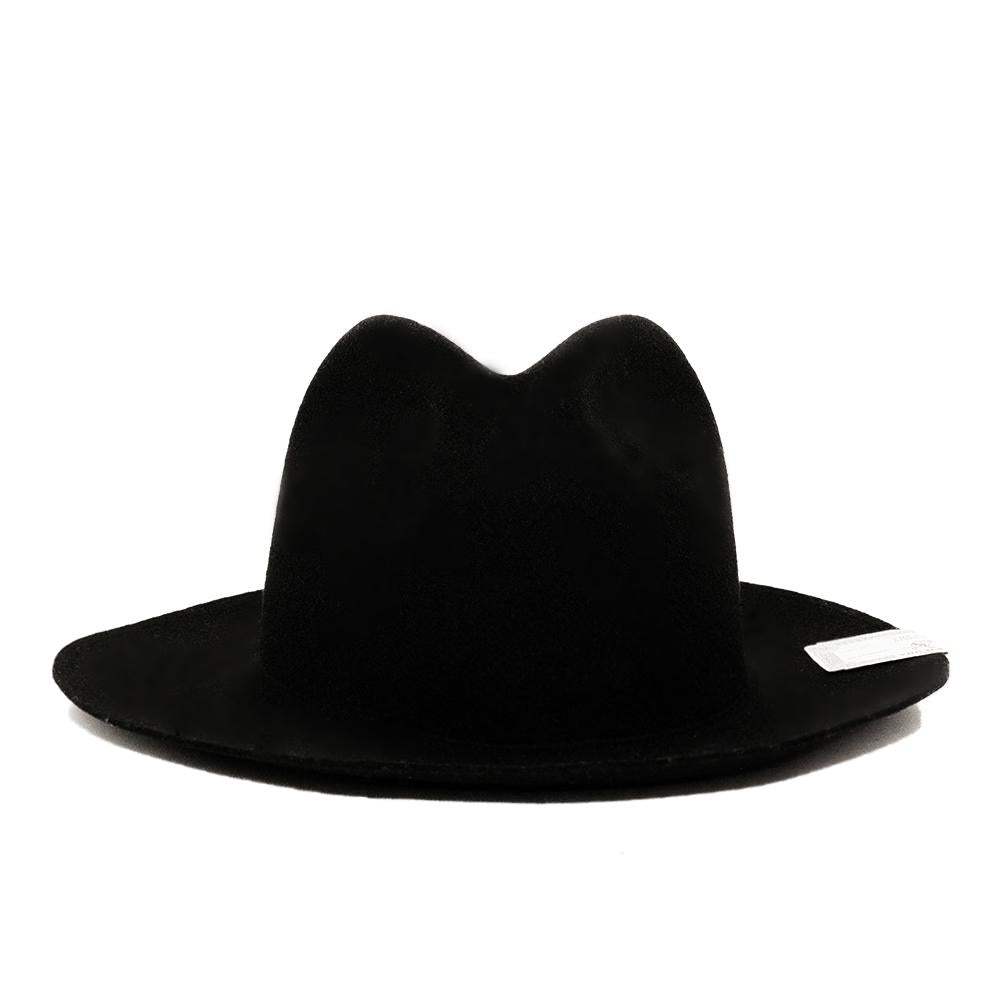Travelers Hat in Black Merino Wool Felt - Tempo