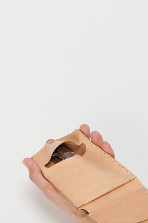Flap Wallet in Natural
