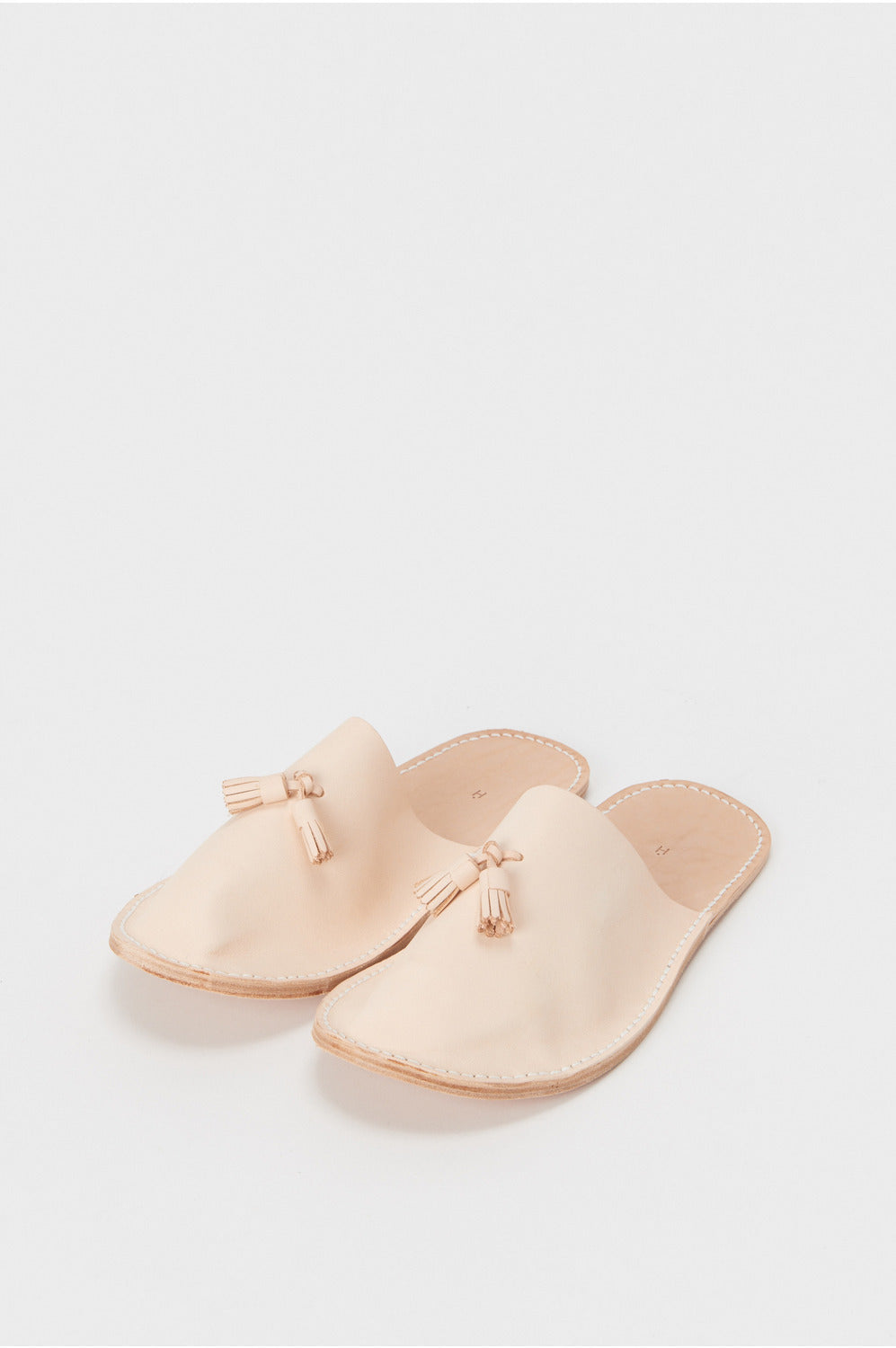 Leather Slipper in Natural - Tempo