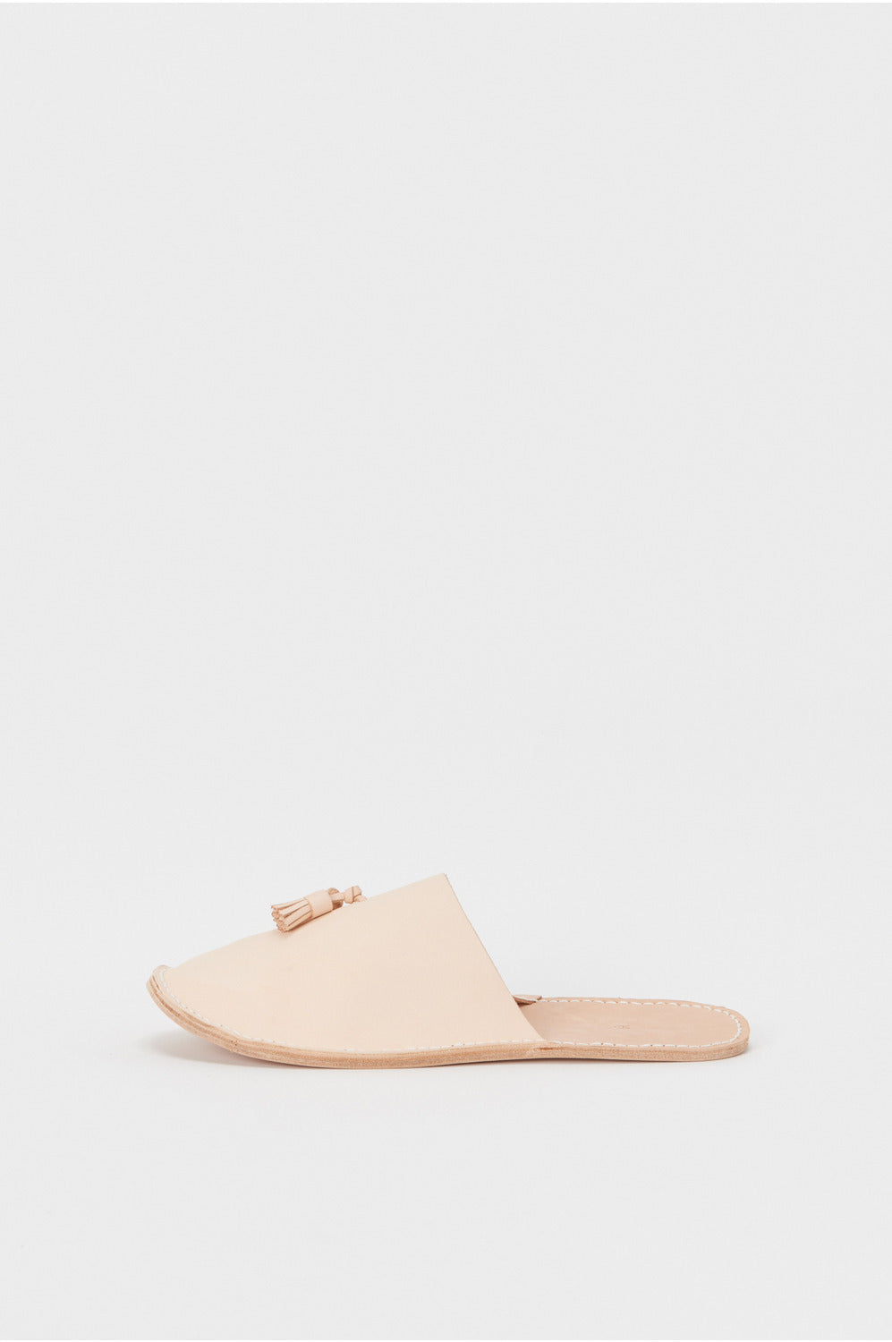 Leather Slipper in Natural - Tempo