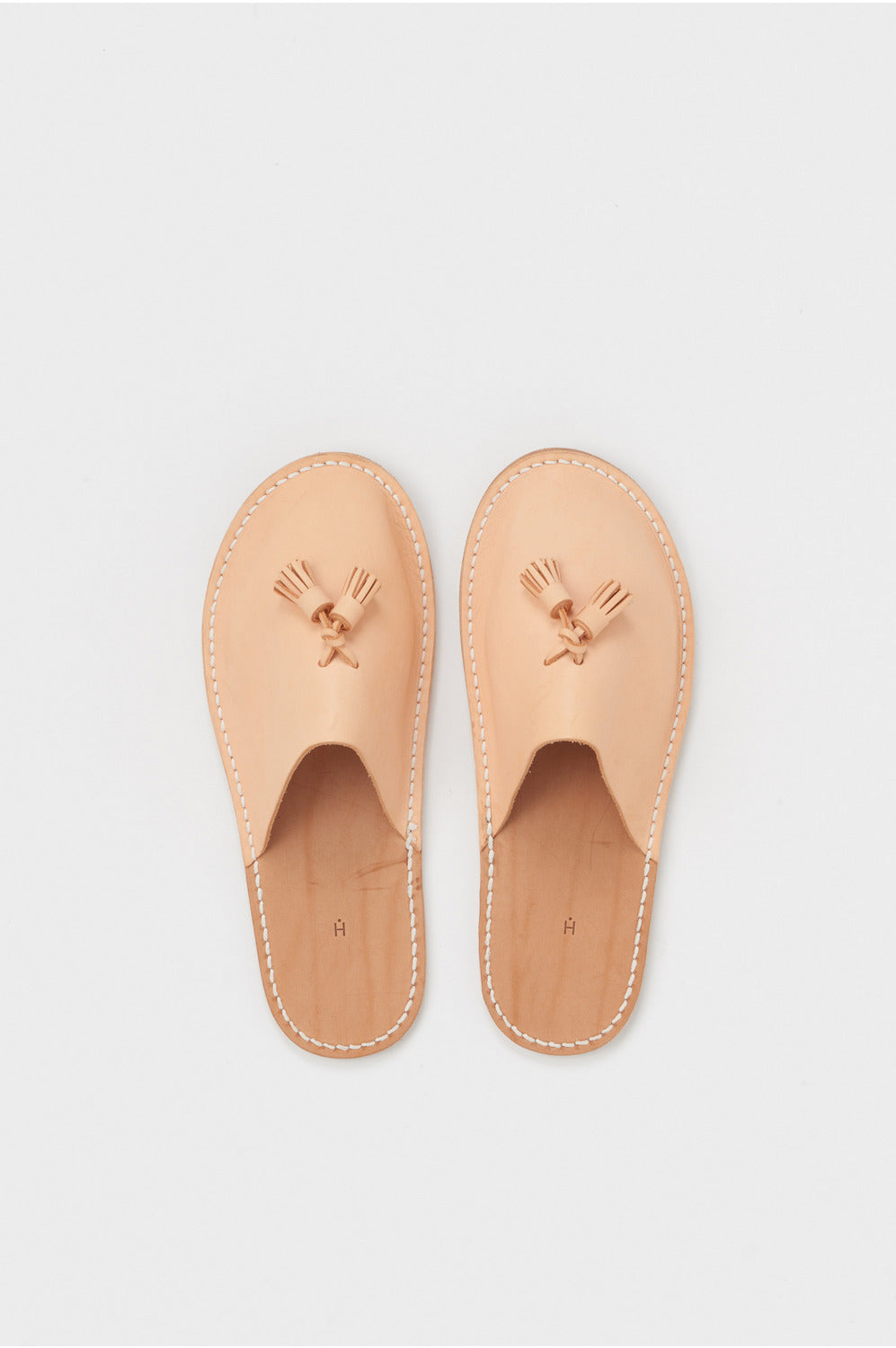 Leather Slipper in Natural - Tempo